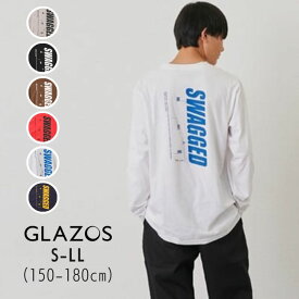 【おきがえ】GLAZOS【グラソス】【プチプラ】バック バーチカル ロゴ プリント 長袖 Tシャツ【人気 子供服 キッズ ジュニア トップス ロング ロンT 長T かっこいい おしゃれ カジュアル デイリー 男の子 150 160 170 180】3754203
