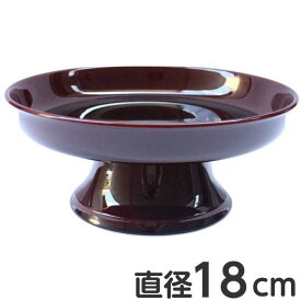 【50円OFFクーポン配布 お買い物マラソン】供物台 6寸 直径18cm 樹脂製 溜色