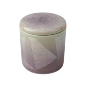 【50円OFFクーポン配布お買い物マラソン】ミニ骨壷 2寸 九谷焼 銀彩パープル・銀彩ピンク シリコンパッキン付き