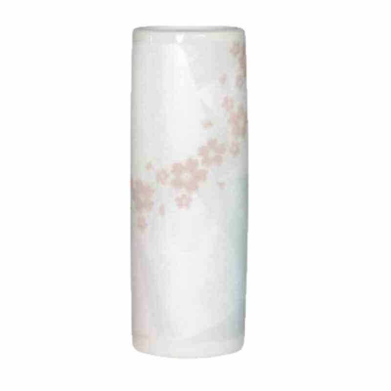 楽天市場】九谷焼 花瓶 6寸 円筒形 銀彩桜ピンク 銀彩桜白 金ちらし