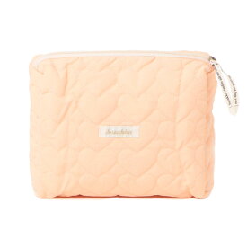 【楽天1位受賞】 ポーチ 小物入れ 大きめ 化粧ポーチ メイクポーチ おしゃれ 生理用品 長方形 薬 ピンク ティッシュ サニタリー ハート キルティング 大容量 シャーベットカラー トラベルポーチ メイク 化粧 シンプル カジュアル 大人 バッグインバッグ ファスナー 持ち運び