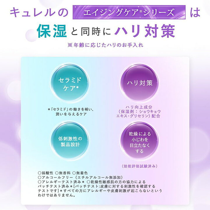 楽天市場】キュレル エイジングケアシリーズ ジェルクリーム 40g【×3個  
