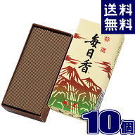 特選毎日香 バラ【×10個セット】 日本香堂 123線香 まとめ買い