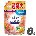 レノア超消臭 柔軟剤 1week 詰め替え みずみずしく香るシトラスの香り 超特大サイズ 1280ml×6袋 (ケース販売) P&G