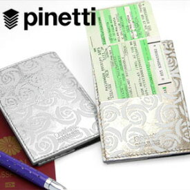 PINETTI SOFIA パスポートケース イタリア 直輸入 ピネッティ パスポートカバー パスポート入れ レザー 本革 牛革 ショートタイプ 送料無料 花柄 バラ