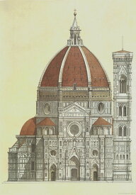 ISTITUTO FOTOCROMO ITALIANO / I.F.I ポスター/ラッピングペーパー 50×70 フィレンツェ大聖堂 DUOMO FIRENZE CR00A