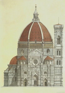 ISTITUTO FOTOCROMO ITALIANO / I.F.I |X^[/bsOy[p[ 50×70 tBcF吹 DUOMO FIRENZE CR00A
