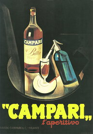 ポスター イタリア カンパリ お酒 イタリアン レストランアート I.F.I ポスター/ラッピングペーパー 50×70 CAMPARI CR018