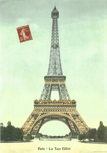 |X^[ p GbtF CeA AeB[N  C^A ISTITUTO FOTOCROMO ITALIANO / I.F.I |X^[/bsOy[p[ 50×70 TOUR EIFFEL CR078