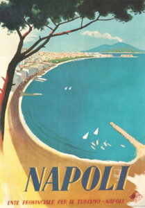 �y���p�܂ꂠ��zISTITUTO FOTOCROMO ITALIANO / I.F.I �|�X�^�[/���b�s���O�y�[�p�[ 50×70 �i�|�� NAPOLI CR085