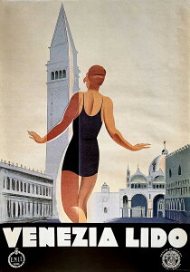 C^A |X^[ A C^A h A[g  Be[W g CeA 傫 唻 ISTITUTO FOTOCROMO ITALIANO / I.F.I |X^[/bsOy[p[ 50×70 VENEZIA LIDO CR115