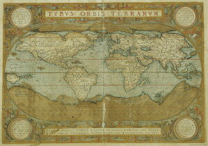 A C^A |X^[ En} Òn}  Be[W g 傫 CeA ISTITUTO FOTOCROMO ITALIANO / I.F.I |X^[/bsOy[p[ 50×70 MAPPA DEL MONDO CR009