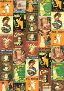 |X^[ C^A JtF A C^A R[q[  Be[W g A[g 傫 CeA I.F.I|X^[/bsOy[p[ 50×70 CAFFE CR017