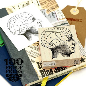 o[X^v 100v[tvX 100 Proof Press #4506 _CAOwbh Diagrammed Head ͂ AeB[N NVbN Be[W g A [bp