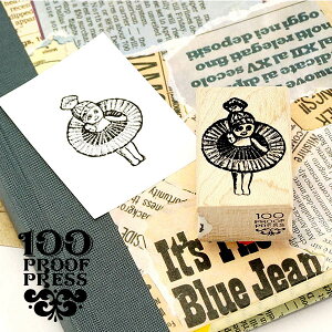 ���o�[�X�^���v 100�v���[�t�v���X 100 Proof Press #1933 �~�j�h�[�� Tiny Doll, Big Skirt �͂� �A���e�B�[�N �N���V�b�N ���B���e�[�W �L���[�s�[�l�` �������� ���킢��