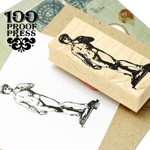 ラバースタンプ 100プルーフプレス 100 Proof Press #4515 ダヴィデ像 David はんこ アンティーク ヴィンテージ レトロ ヨーロッパ ダビデ像