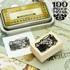 ラバースタンプ 100プルーフプレス 100 Proof Press #5305 カメラ 35mm Camera 35mm はんこ アンティーク ヴィンテージ レトロ クラシック アルバム 写真