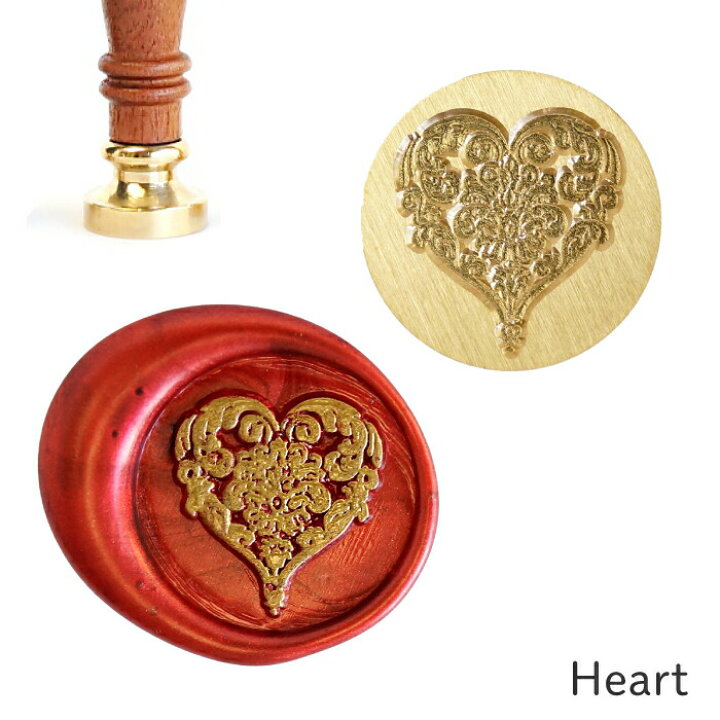 楽天市場】シーリングスタンプ ヘッド ＜ Heart ＞ 単品 替えスタンプ 