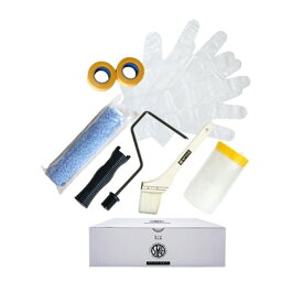 ペンキ 水性塗料 DIY STYLE DIYペンキ ペイントツールキット 6点セット ニッペホームプロダクツ | 水性ペンキ ペイント 壁塗料 屋内インテリア塗装 ニッペ 模様替え 天井 室内塗料 つや消し 水性ペイント 道具セット ハケ ローラー マスカー マスキングテープ ビニール手袋