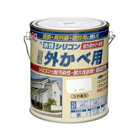 ペンキ 塗料 DIY ニッペ 外壁 5色 ニッペ 水性シリコン外かべ用 2kg