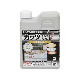 ペンキ 水性 塗料 ニッペ 住宅用コンクリート モルタル 防汚 防水 水性塗料 | ガッツ モルタル No.1 1kg