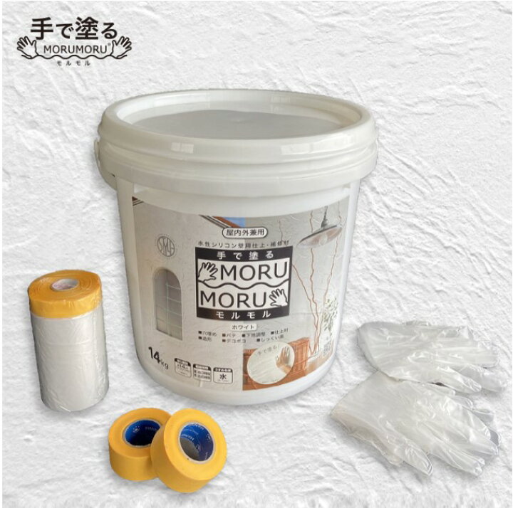 楽天市場】ニッペ しっくい風 水性 ペイント DIY STYLE MORUMORU  