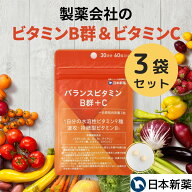 【11日1時59分まで10%OFF】ビタミンB群＋ビタミンC サプリ（90日分）【日本新薬 公式】栄養機能食品 水溶…