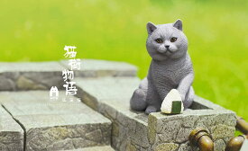 Sank Toys 猫街物語シリーズ 第四弾 お手猫-グレー