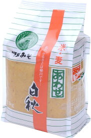 [鶴味噌醸造] ツルみそ 白秋 あわせみそ 1kg /国産 福岡県 九州 柳川 味噌 米こうじ 麦こうじ