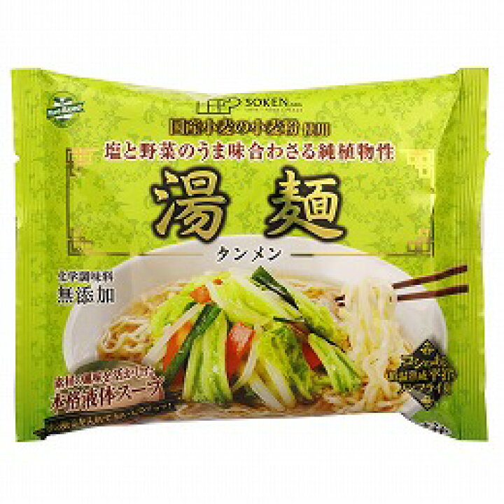 楽天市場 創健社 麺 湯麺 タンメン 112g 化学調味料無添加 タンメン ラーメン 本格 国産小麦 創健社 平打ち麺 即席めん 植物素材 手軽 簡単 時短 お取り寄せ 夜食 お家時間 おいしい 本格 グルメ にっぽんマルシェ楽天市場店