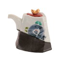 醤油入れ [宝寿窯] 黒陶染付椿絵 醤油差し 1個 /佐賀県 窯元 手作り こだわり オシャレ 卓上 しょう油入れ ギフト プ…