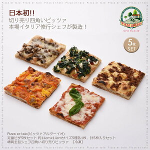 [Pizza ar taio sbc@ A^[CI] sU ԃsbc@5Zbg M[TCY14×14cm 5ފe1 /ⓀsU  C^A X { sUX X̖ { lpsU sUp