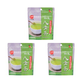 【スーパーセール価格】[もりかわ園] お茶 茶葉まるごと粉末 八女茶 40g×3袋セット /九州 福岡 八女 粉末茶 無添加 携帯 お出かけ 水筒 タンブラー 旅行 簡単 溶かすだけ