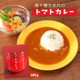【10%OFF 楽天スーパーSALE限定】 [宮崎経済連直販] トマトカレー 180g /トマト/カレー/野菜/レトルト/ヘルシーカレー/宮崎/高千穂