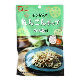 送料無料 [壮関] お菓子 れんこんチップ のり塩味 18g×3袋セット /おやつ 食物繊維 チップス 野菜チップ レンコンチップ ネコポス カリカリ食感 食べきりサイズ 小腹満たし のり塩味 レンコン クセになる やめられない 美味しい 袋入り お菓子 揚げ菓子 和風テイスト ハス