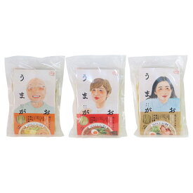 [吉寅商店] ギフト うまがおラーメンギフトセット 醤油ラーメン 296g、豚骨ラーメン 290g、味噌ラーメン 290g /うまがお島根県 うまがお マトウダイ 馬頭鯛