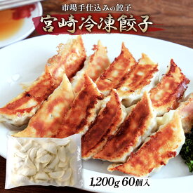 餃子 [屋台骨] 屋台骨 宮崎冷凍餃子 1200g(60個) /おかず おつまみ 惣菜 宮崎県 お取り寄せ ぎょうざ ギョウザ 冷凍餃子 焼き餃子 蒸し餃子 揚げ餃子 餃子のまち 餃子県 日本一 業務用