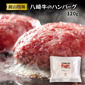ハンバーグ [鏡山牧場] 八崎牛のハンバーグ 1個(120g) /牛肉 牛 黒毛和牛 宮崎県 和牛 ハンバーグ 冷凍ハンバーグ 延岡市 九州 クラフト黒毛和牛 八崎牛 熟成肉 贅沢 フワフワ食感 赤身肉 こだわり 厳選素材 牧場 鏡山牧場 ドライエイジング 濃厚