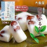 【10%OFF 楽天スーパーSALE限定】 かるかん [九面屋] 薩摩銘菓 塩豆かるかん 10個 /おやつ スイーツ 和菓…