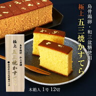 送料無料 [須崎屋] プレミアムカステラ 特選和三盆糖 極上五三焼きかすてら 桐箱入 12切れ(1号430g) /長…