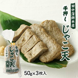 あげかまぼこ [田中蒲鉾本店] 手押しじゃこ天(3枚入) 50g×3枚 /つまみ おかず 愛媛県 特産品 かまぼこ 蒲鉾 お取り寄せ カマボコ 愛媛名産品 お土産 手土産 じゃこてん 宇和島 手作業 職人 そのまま