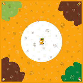 超撥水風呂敷ながれ 【日本流限定】ぐんまちゃん（お弁当用／平織47cm）日本製 朝倉染布 レイングッズ エコバッグ 防災 周年記念品 結婚式引き出物 退職祝い