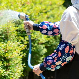 超撥水アームカバー［リーフ］日本製 朝倉染布 日本製 手っ甲 蒸れない 通気性 快適 キッチンワーク ガーデニング 洗車グッズ 防寒対策 冬場対策 寒さ対策 アームウォーマー 暖かい