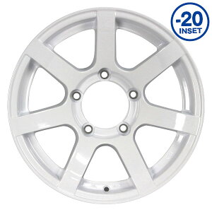 【法人宛送料無料】4本セット 16x5.5J -20 MUD-S7 16インチ ホイール 4本セットシャインホワイト ジムニー PCD:139.7 5H ジムニー専用 アルミホイール