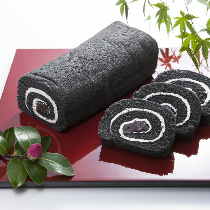楽天市場 送料無料 スイーツ ロールケーキ お取り寄せスイーツ Sweets 竹炭 3本 産直お取り寄せニッポンセレクト