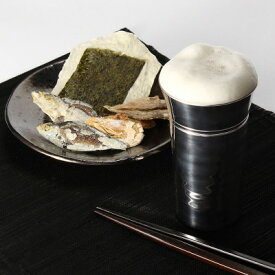 送料無料 日本酒器 口当たりの良さは抜群！錫の一口ビールsazanami（大） 錫光