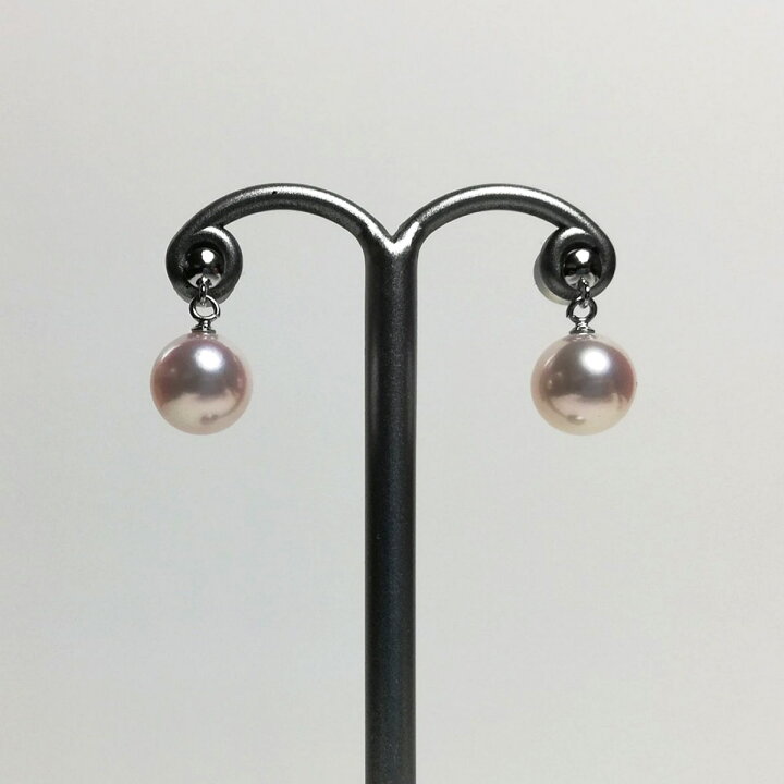 楽天市場】花珠真珠 ブラピアス 伊勢志摩産 アコヤ本真珠7.5mm K14WG 