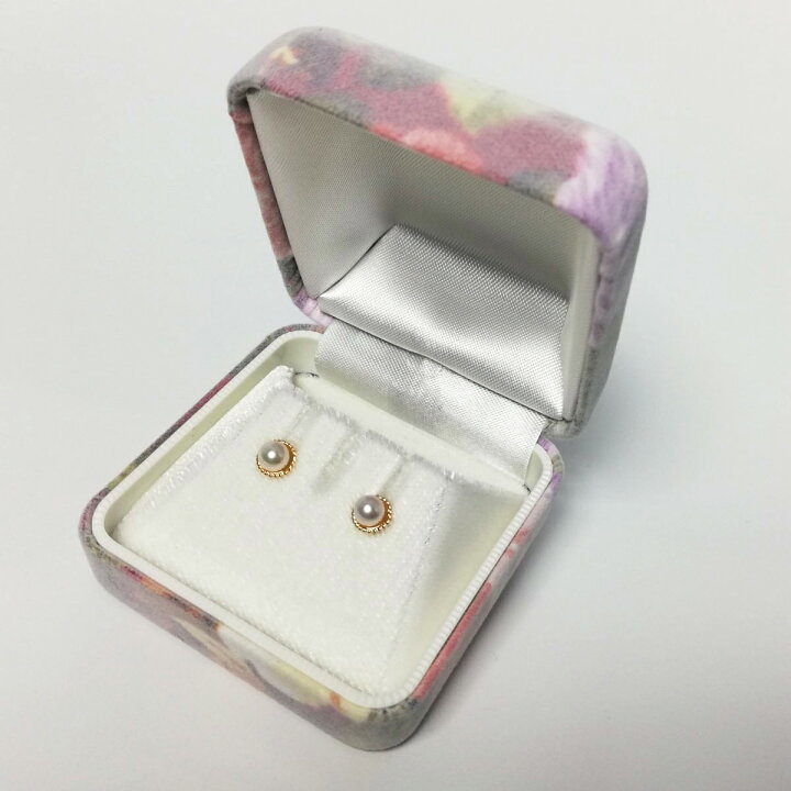 楽天市場】花珠真珠 ピアス 伊勢志摩産 アコヤ本真珠 4.5mm K18 ピアス 
