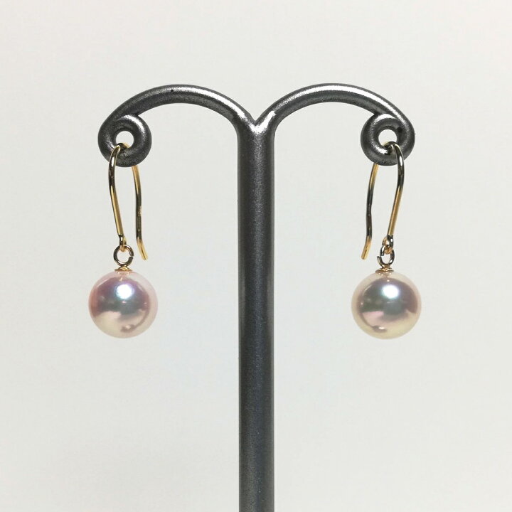 楽天市場】伊勢志摩産アコヤ本真珠 K18フックピアス アクセサリー 本 