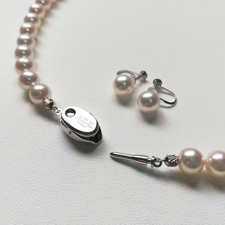 楽天市場】伊勢志摩産アコヤ本真珠 ネックレス イヤリングまたはピアス  